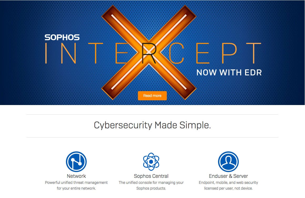 Sophos intercept